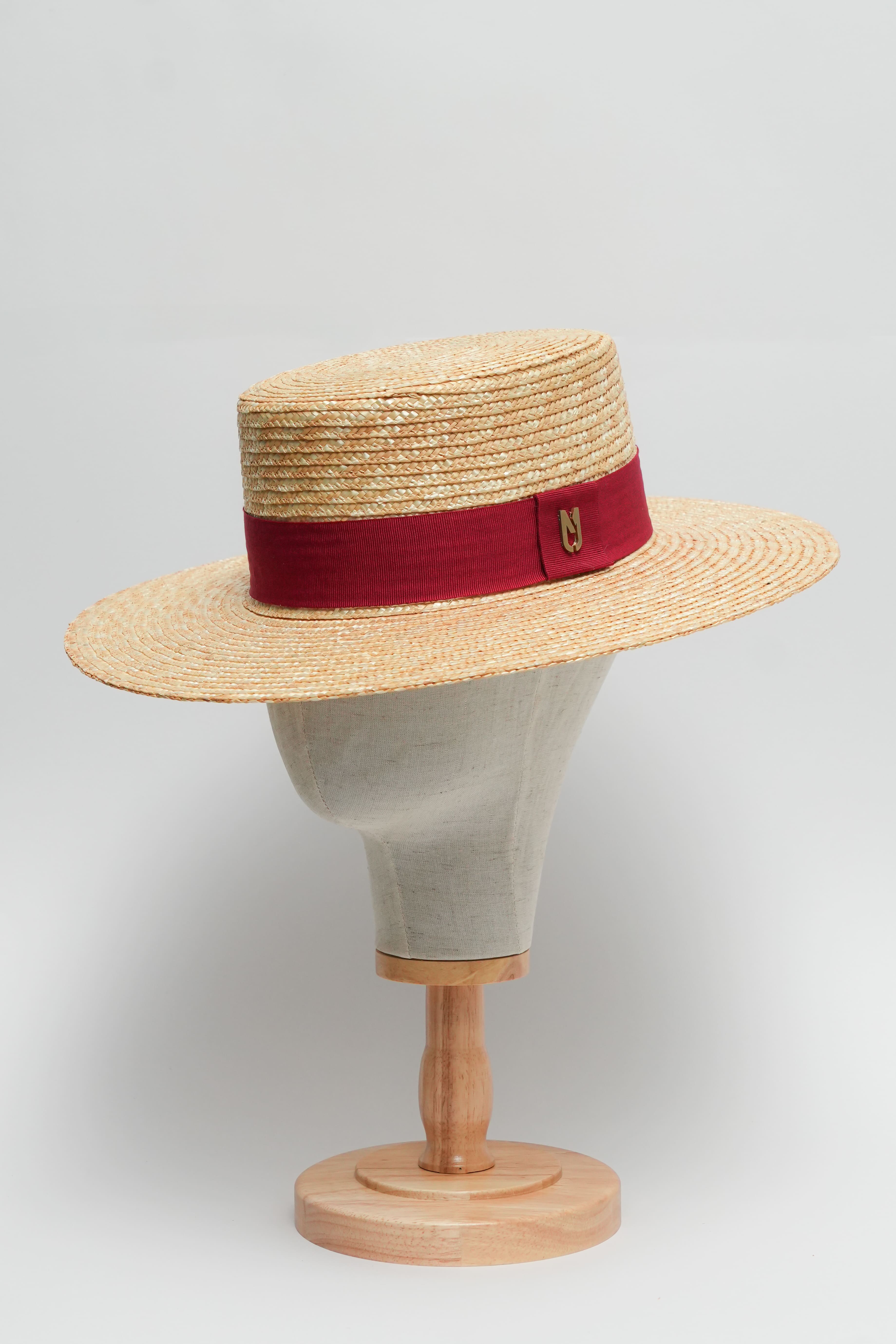 KIKI Wide Hat- Rosso