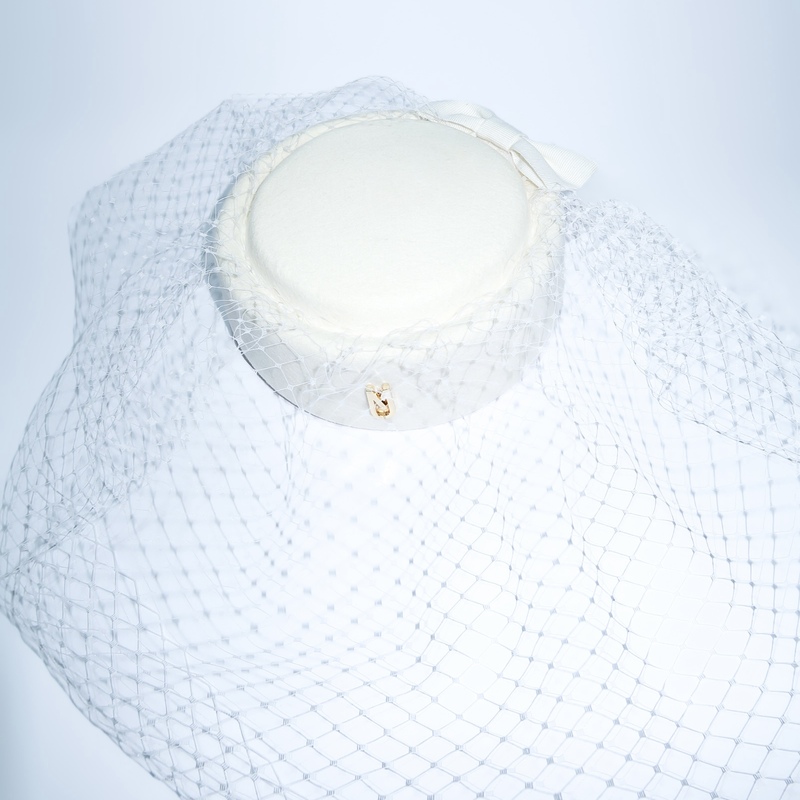 Bridal Pillbox Hat