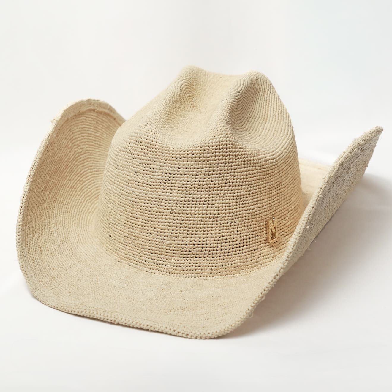 RAFFIA NEUTRAL Kaubojski Šešir