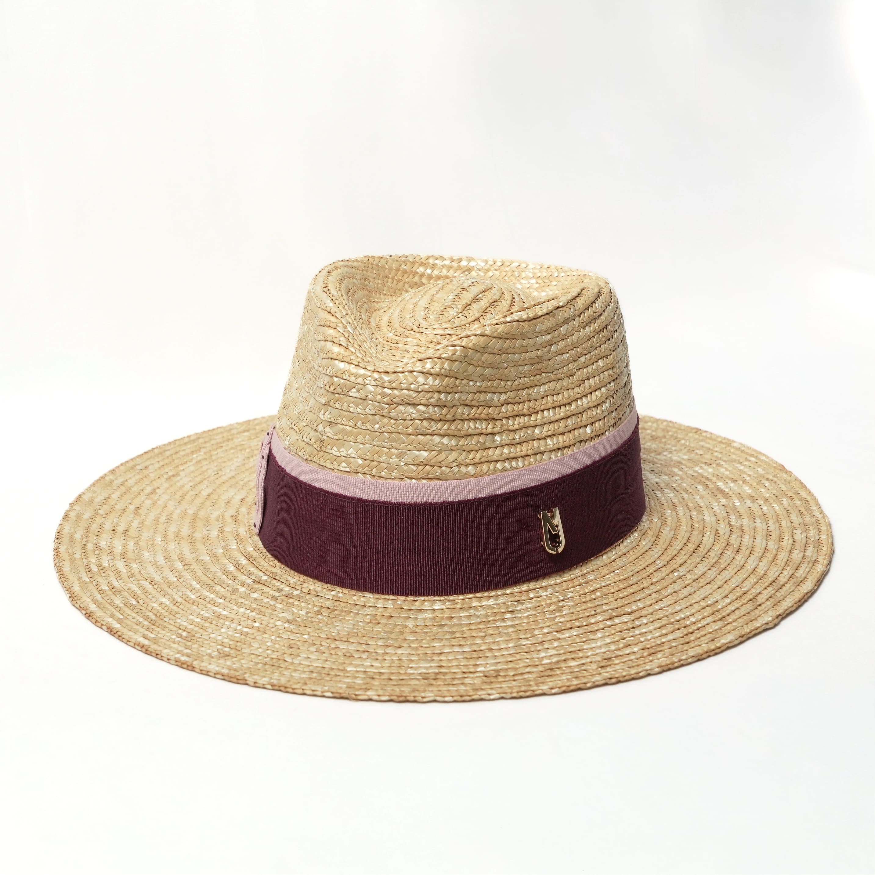 POP OF PINK Straw Fedora